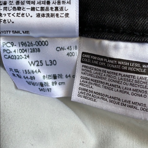 Faded black skinny 311 Levi’s - Picture 7 of 7